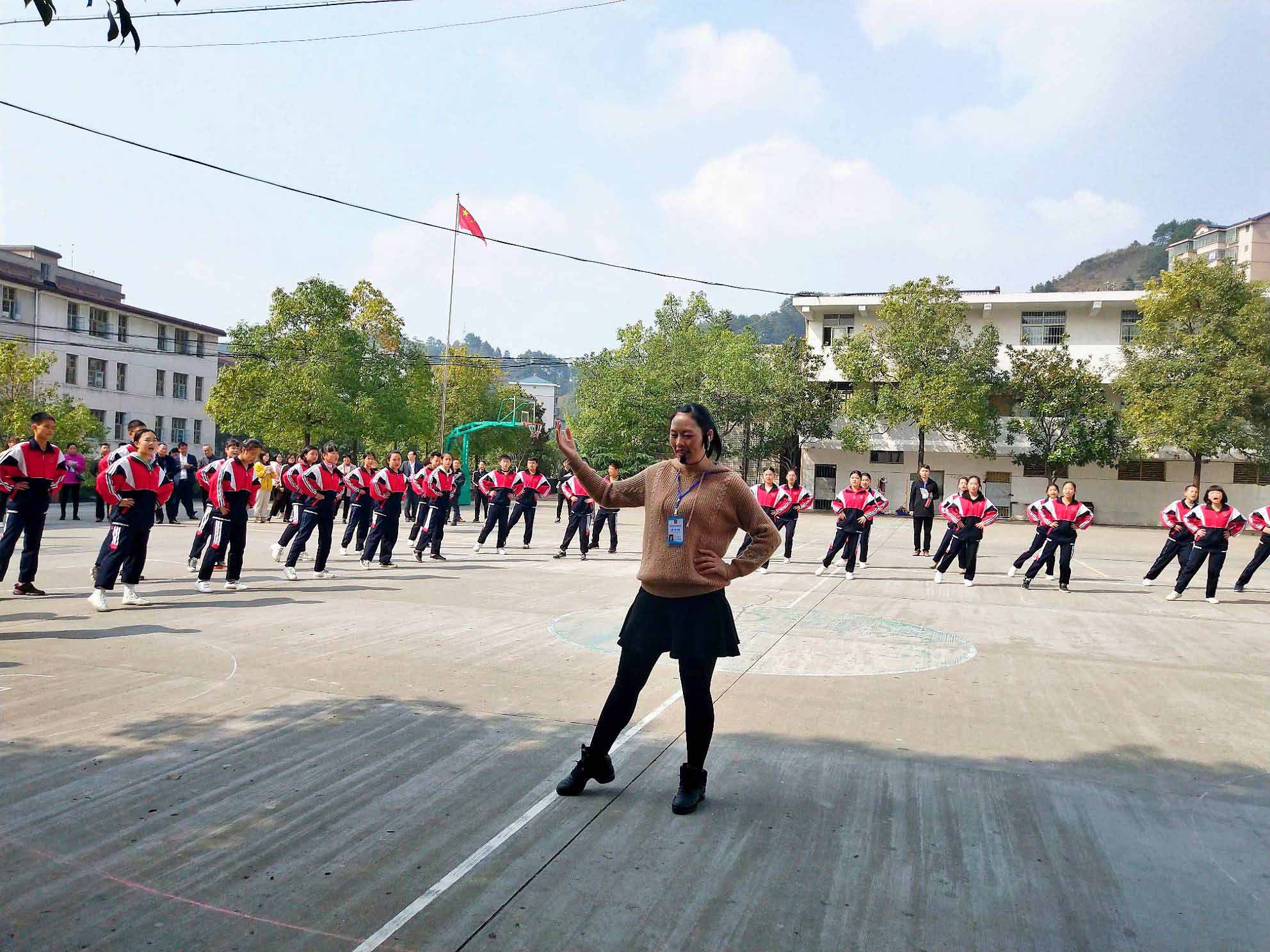 会同林城镇中学图片