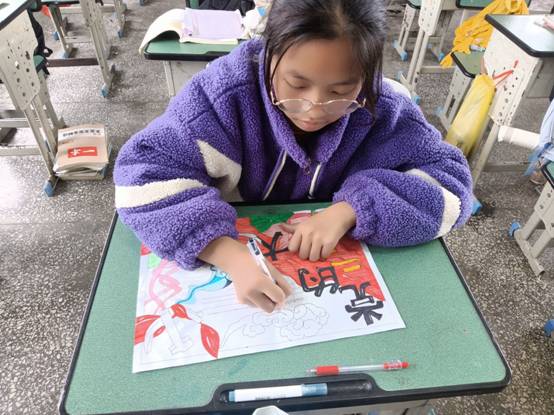 扶罗镇中学开展以“学习二十大,争做好少年”手抄报绘制活动(潘文华 摄影).jpg 扶罗镇中学开展以“学习二十大,争做好少年”手抄报绘制活动(潘文华 摄影).jpg